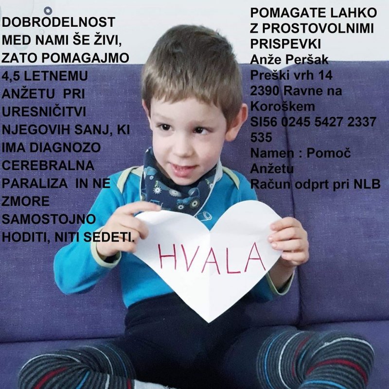 Dobrodelni koncert za Anžetove samostojne korake