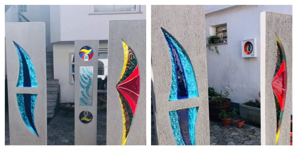 Steklene skulpture v Galeriji v izložbi za poživitev mestnega jedra