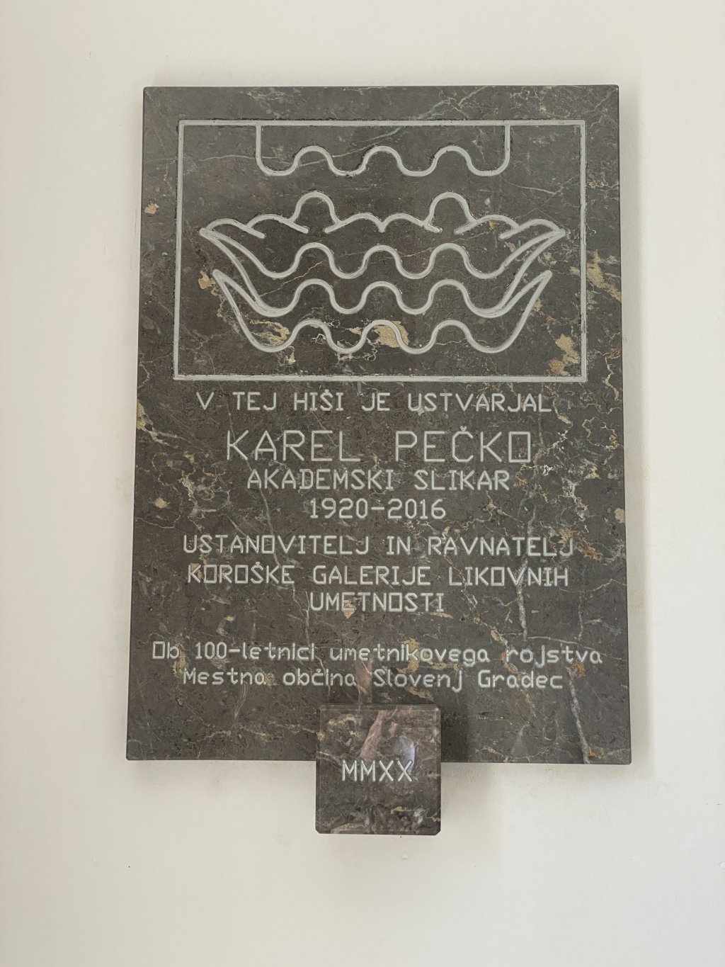 Ob 100-letnici Karla Pečka odkrili spominsko ploščo